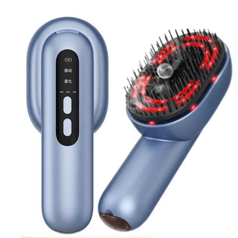 Brosse massante de cuir chevelu à brume