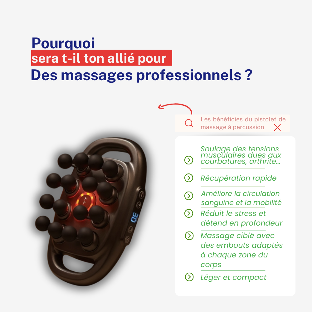 Pistolet de massage musculaire