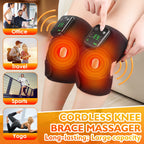 Masseur thermique de genou 3 en 1, attelle de soutien chauffant pour épaules, genou, coude, coussin vibrant Rechargeable, relaxation musculaire pour l'arthrite