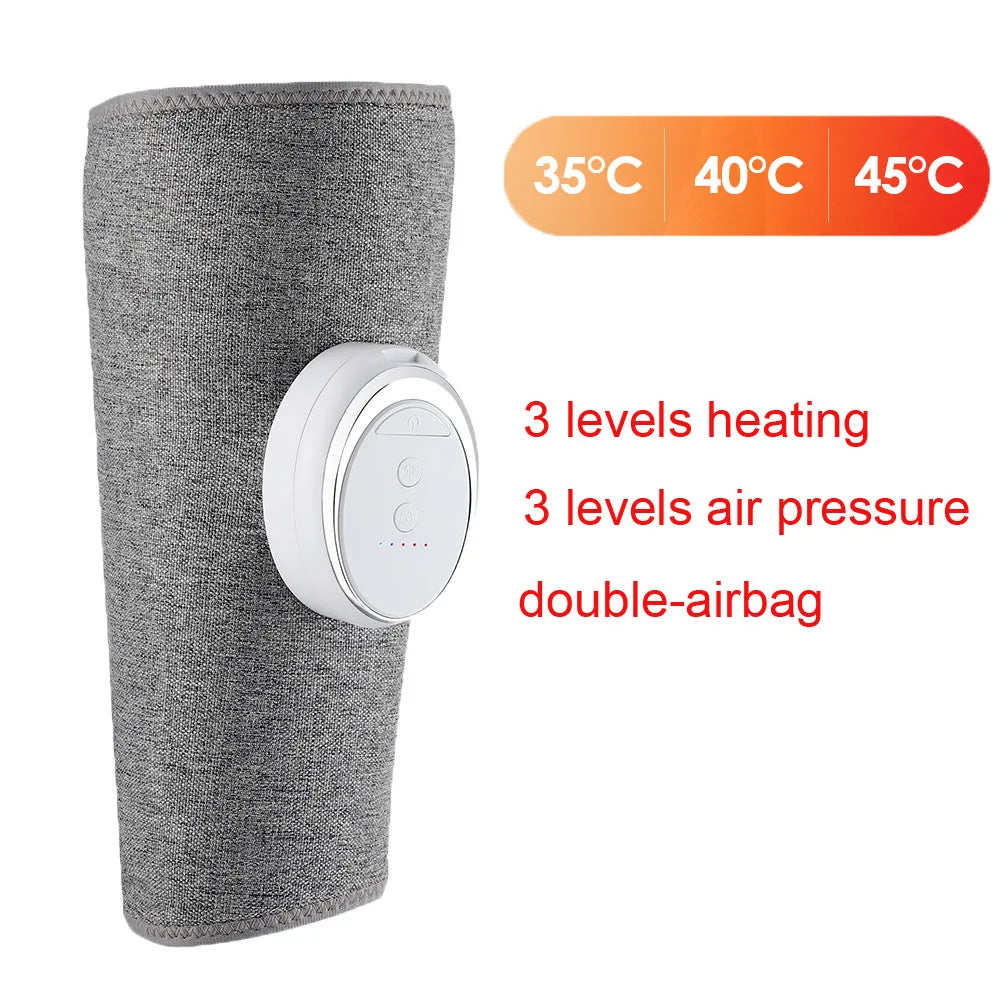 Masseur électrique de mollets avec chauffage pétrissage pression d'air masseur de jambes Circulation sanguine masseur de Compression d'air de jambe sans fil