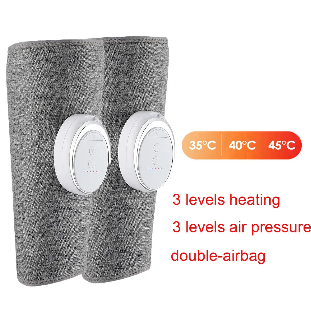 Masseur électrique de mollets avec chauffage pétrissage pression d'air masseur de jambes Circulation sanguine masseur de Compression d'air de jambe sans fil