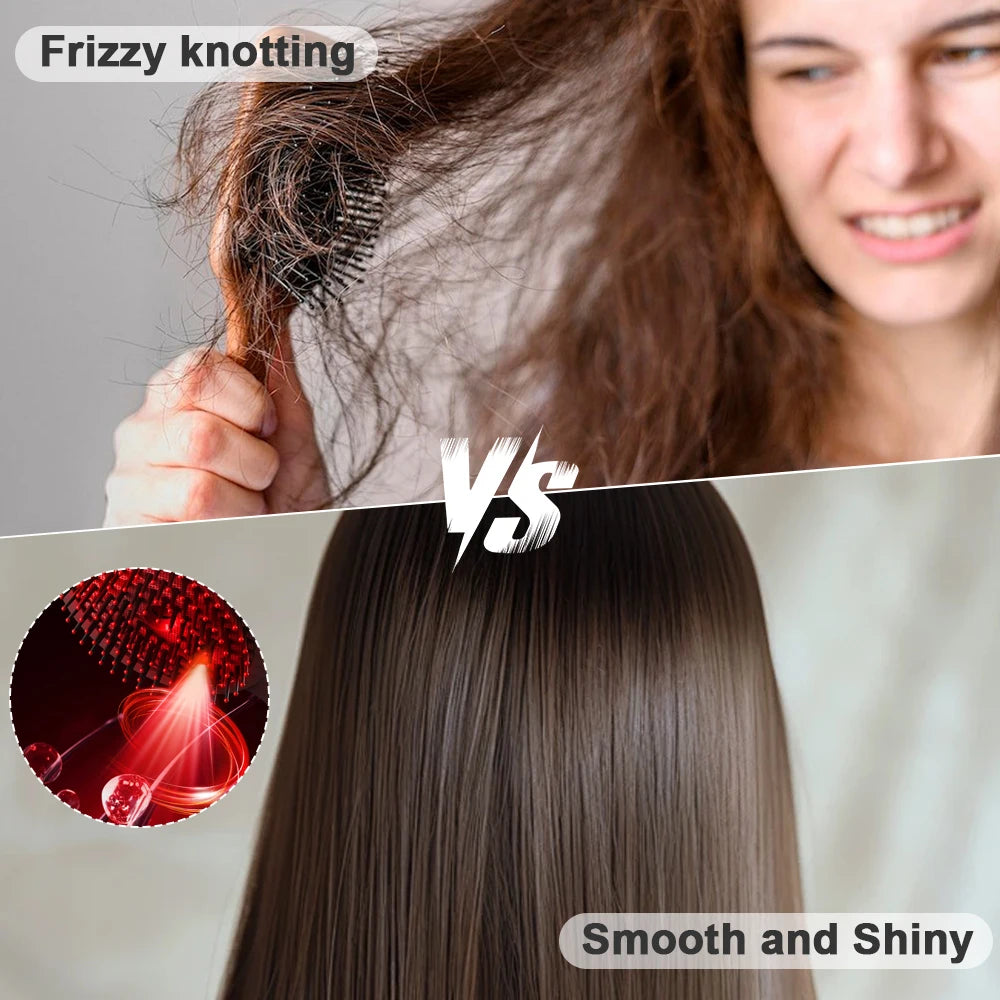 Brosse à cheveux massante de cuir chevelu-Booste follicules