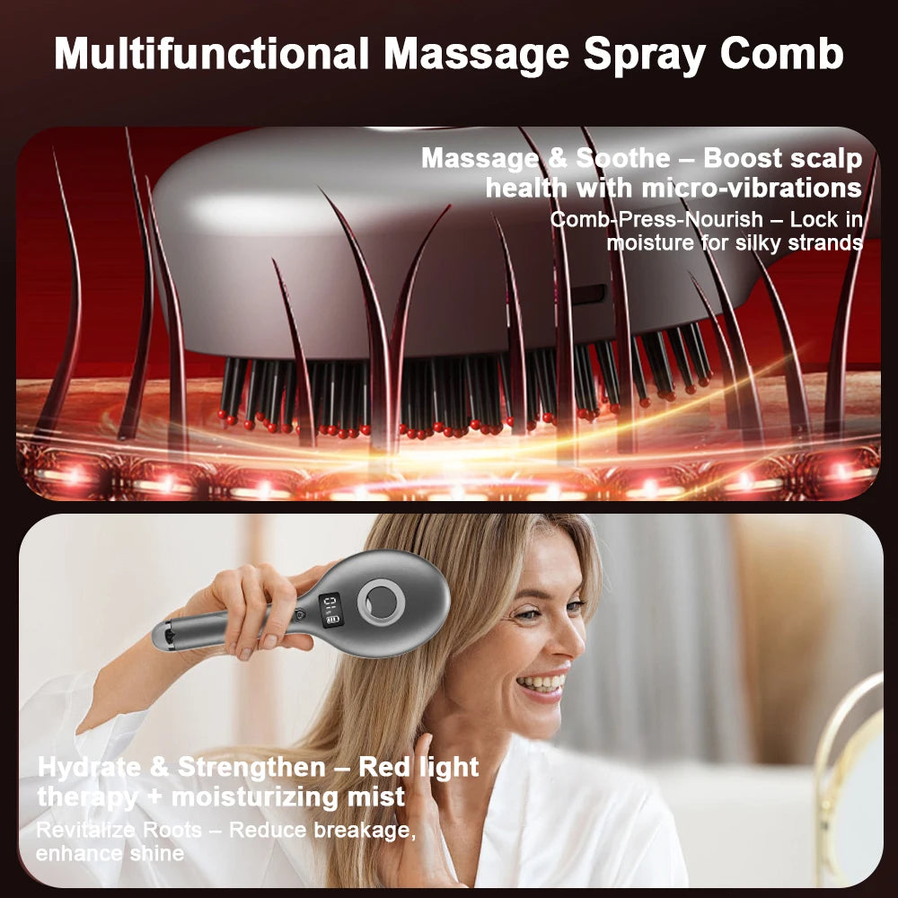 Brosse à cheveux massante de cuir chevelu-Booste follicules