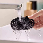 Brosse massante de cuir chevelu à brume